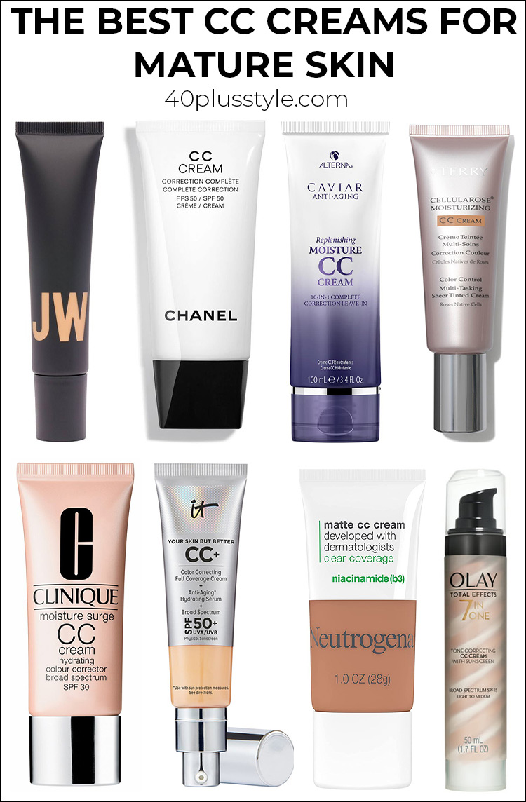 The best CC creams for mature skin to camouflage the signs of aging | 40plusstyle.com