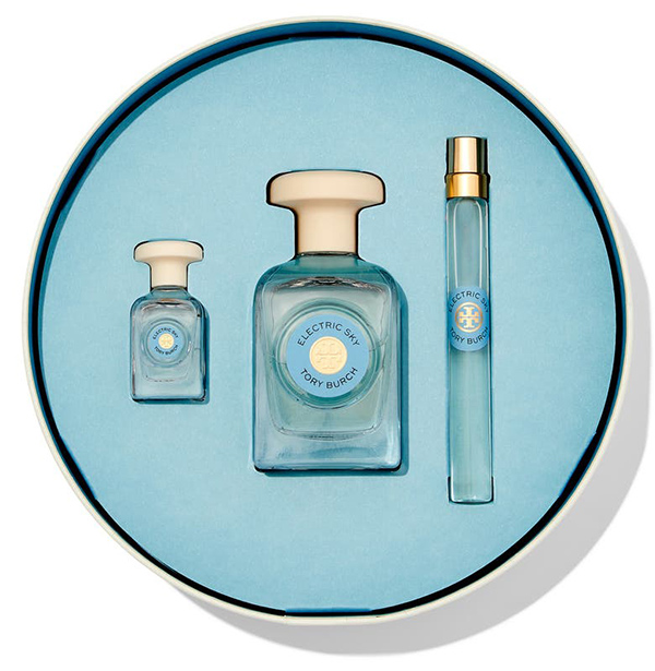 Tory Burch Essence of Dreams Electric Sky Gift Set $175 Value | 40plusstyle.com