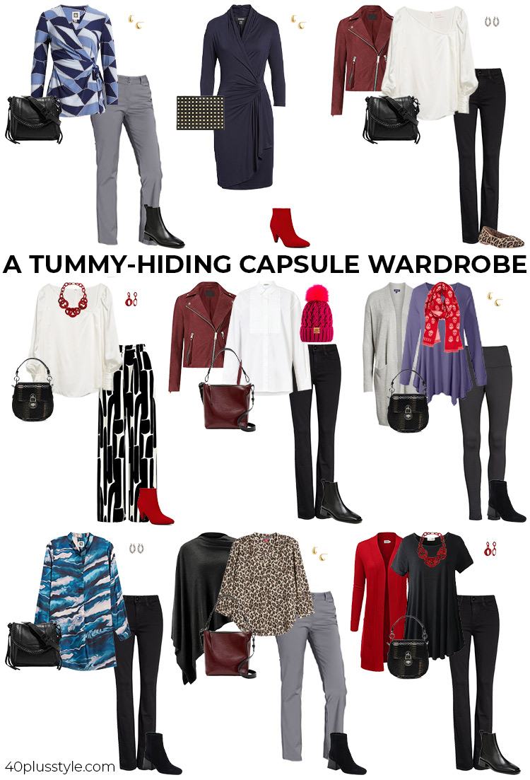 How to hide your belly with fabulous clothes 40 style