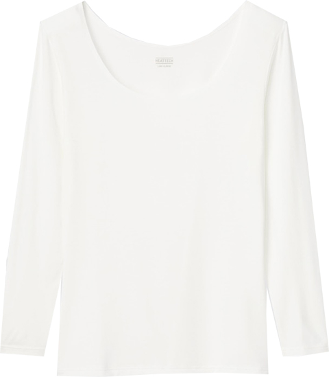 HEATTECH Scoop Neck Long-Sleeve T-Shirt | 40plusstyle.com