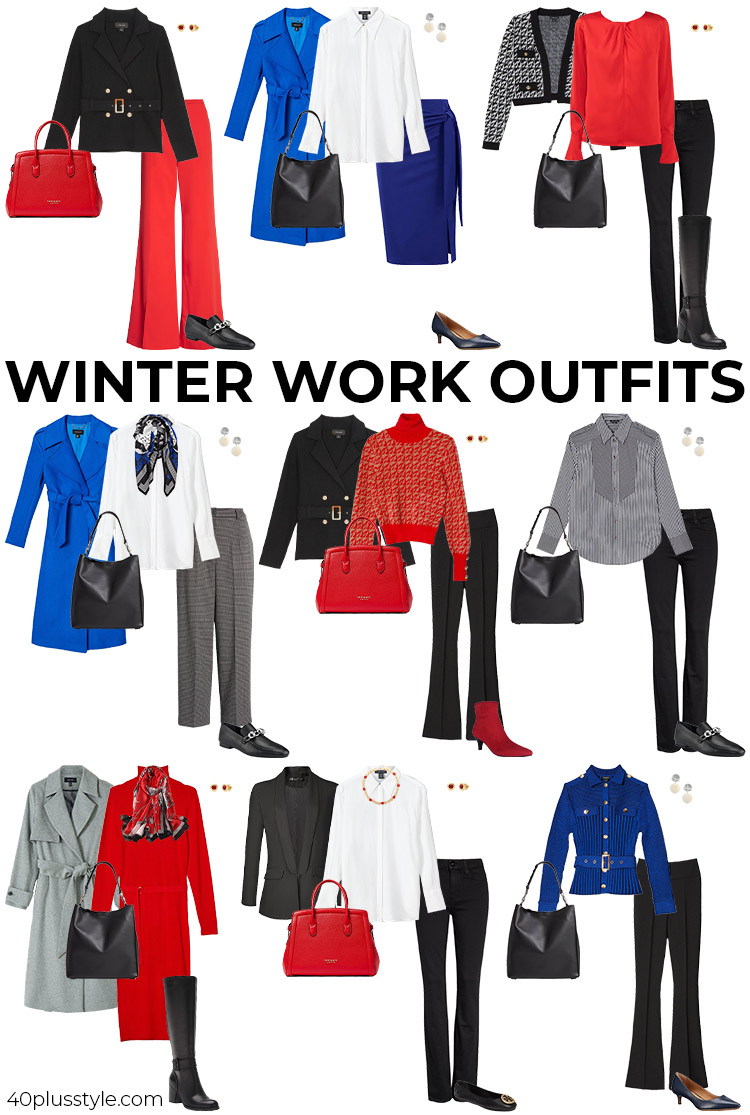Work winter outfits | 40plusstyle.com