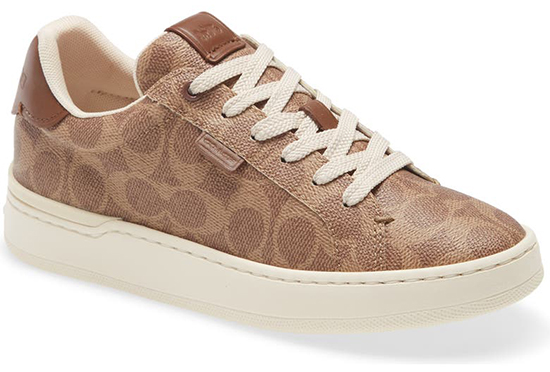 COACH Coated Canvas Sneaker | 40plusstyle.com