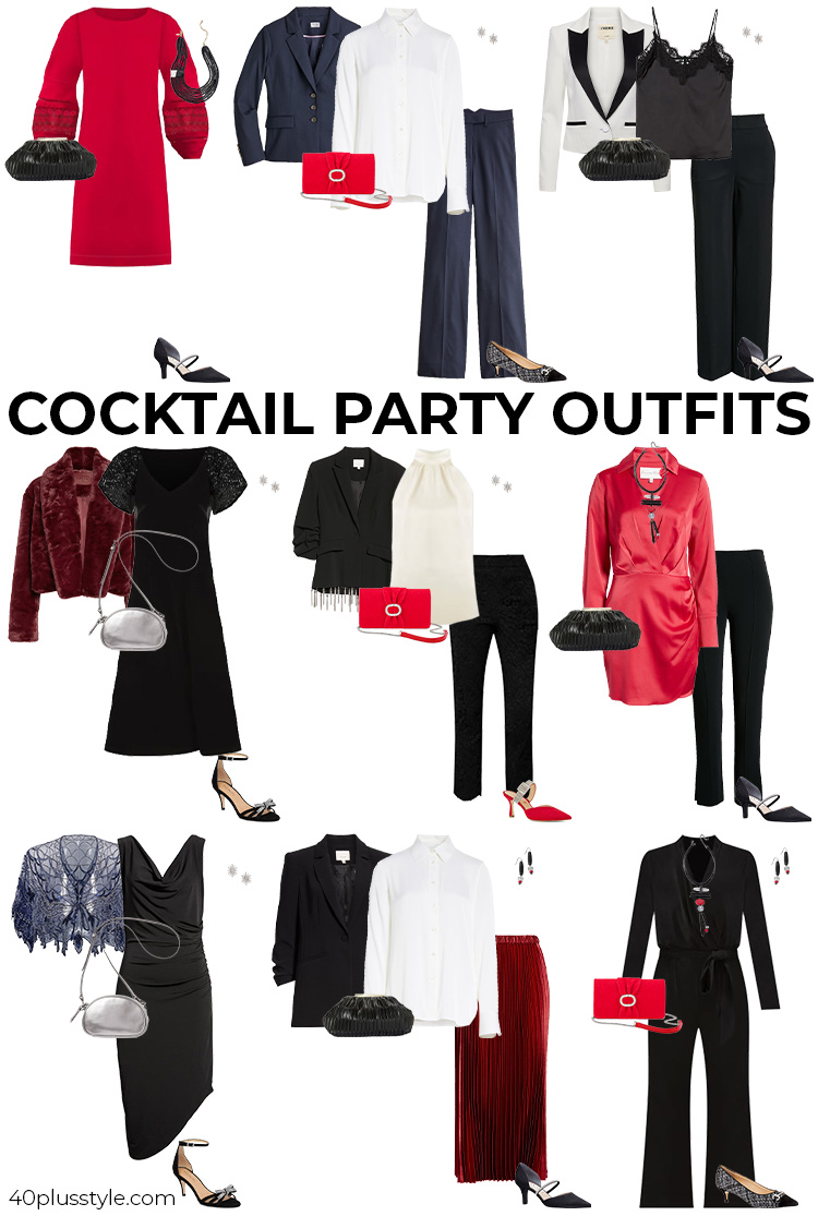 Cocktail party outfits | 40plusstyle.com