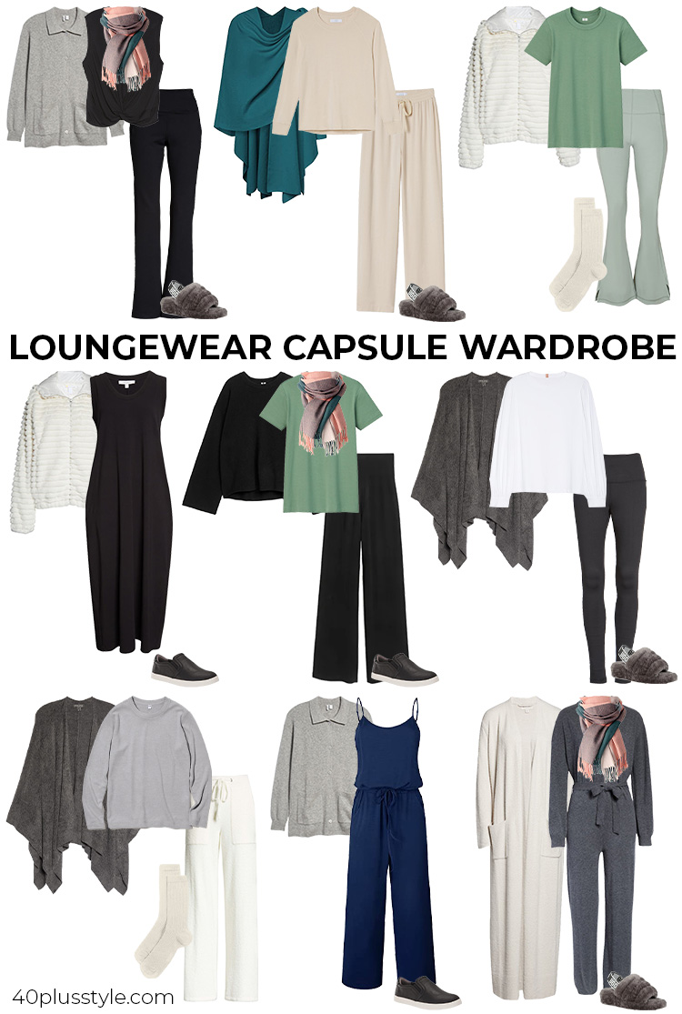 Loungewear capsule wardrobe | 40plusstyle.com