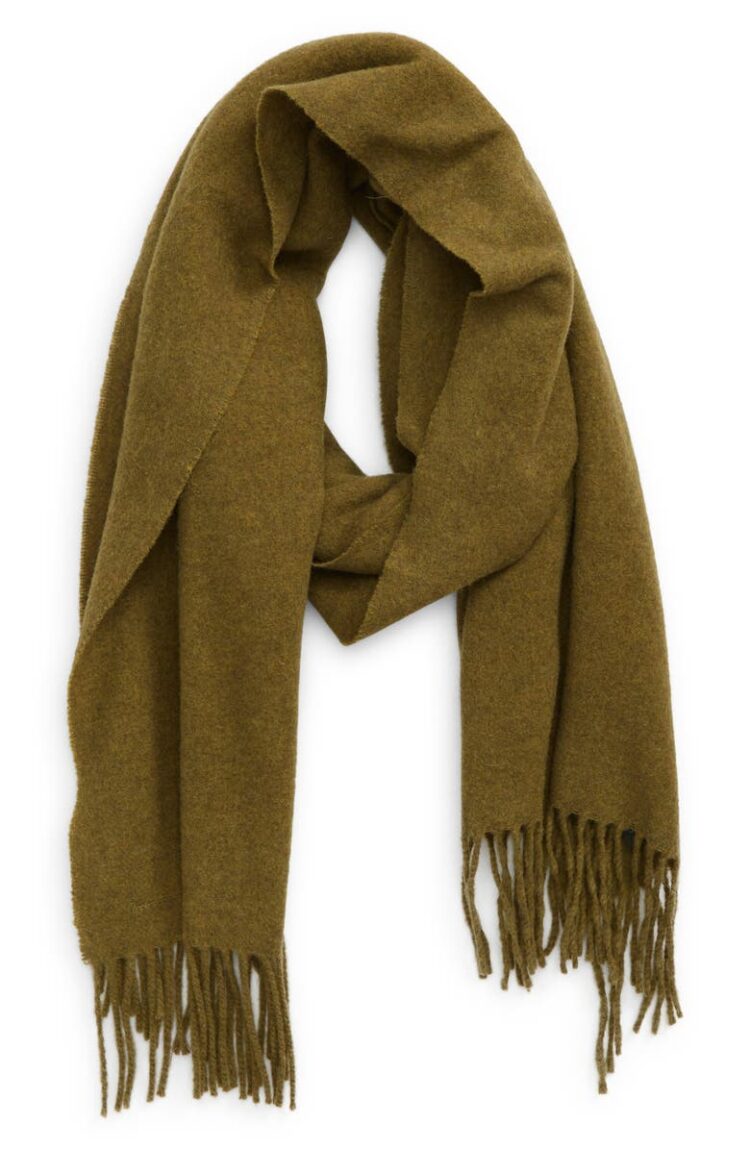 rag & bone Addison Recycled Wool Blend Scarf | 40plusstyle.com