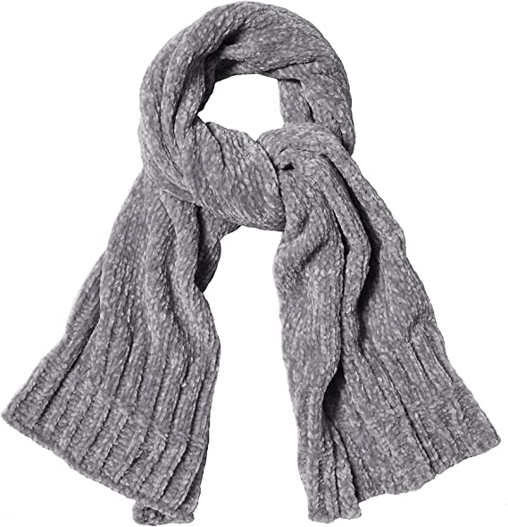 SOJOS Ultra Soft Chenille Knit Scarf | 40plusstyle.com