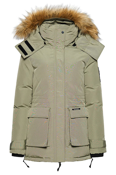 Superdry Code Expedition Everest Water Resistant Parka With Faux Fur Trim | 40plusstyle.com