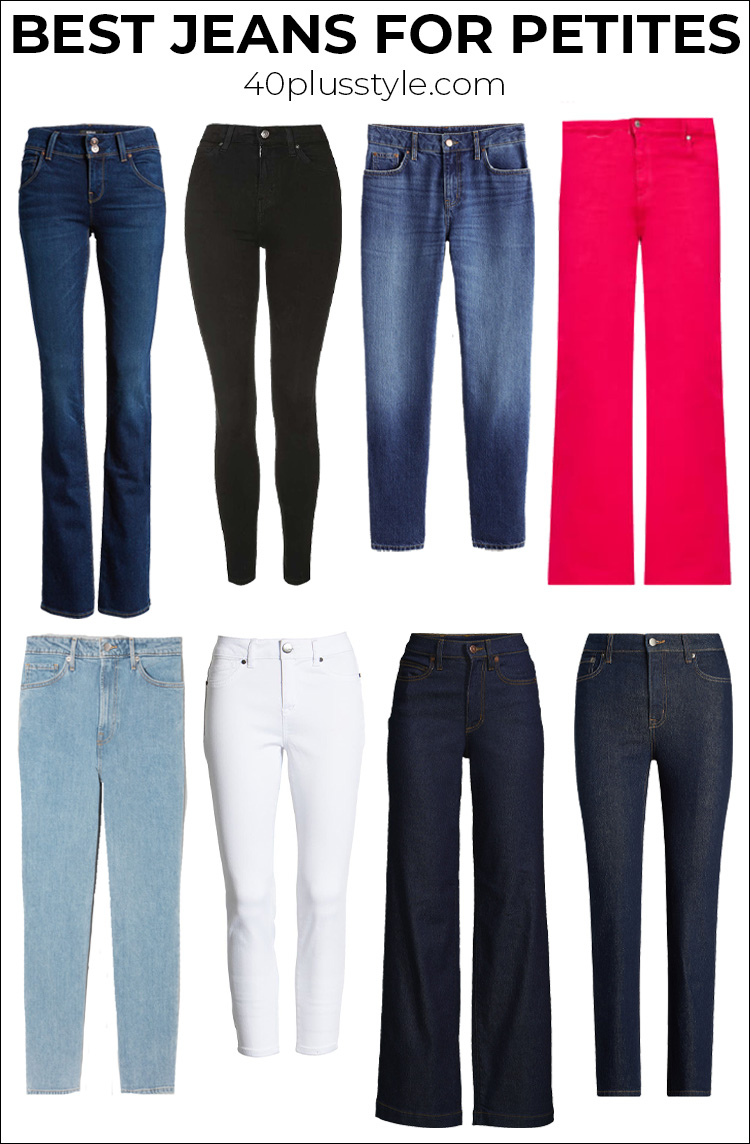 The best petite jeans to get the perfect fit for short women | 40plusstyle.com