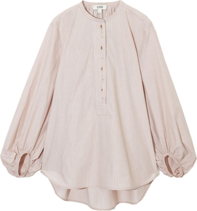 COS Puff Sleeve Tunic Blouse | 40plusstyle.com