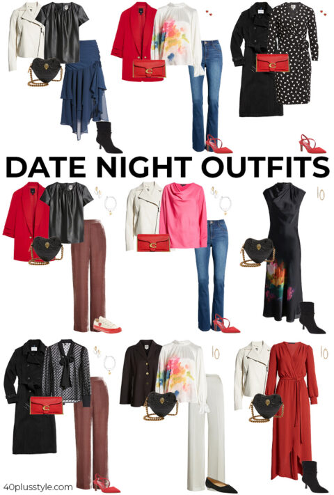Date night outfits for valentine's day or romantic night out 40+style