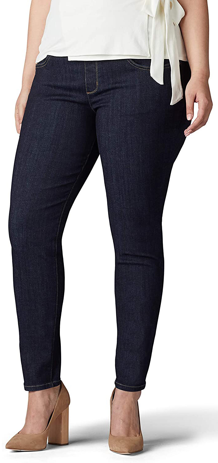 Jeans for apple shape - Lee Sculpting Slim Fit Skinny Leg Jeans | 40plusstyle.com