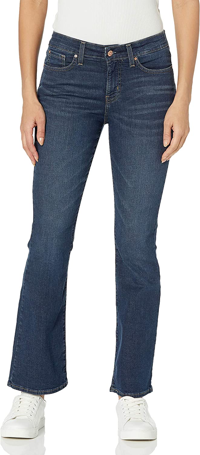 Signature by Levi Strauss & Co. Gold Label Totally Shaping Bootcut Jeans | 40plusstyle.com