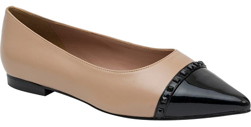 Linea Paolo Niche Pointed Toe Flat | 40plusstyle.com