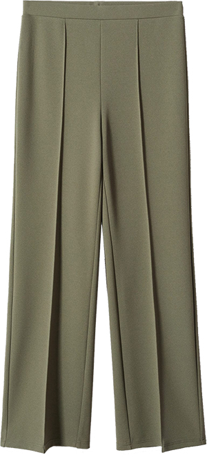 MANGO Seam Detail Straight Fit Trousers | 40plusstyle.com