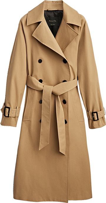Massimo Dutti Belted Trench Coat | 40plusstyle.com