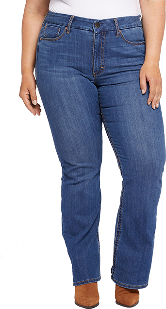 Seven7 High Rise Tummyless Micro Bootcut Jeans | 40plusstyle.com