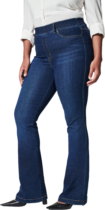 Расклешенные джинсы из спанкса |  40plusstyle.com