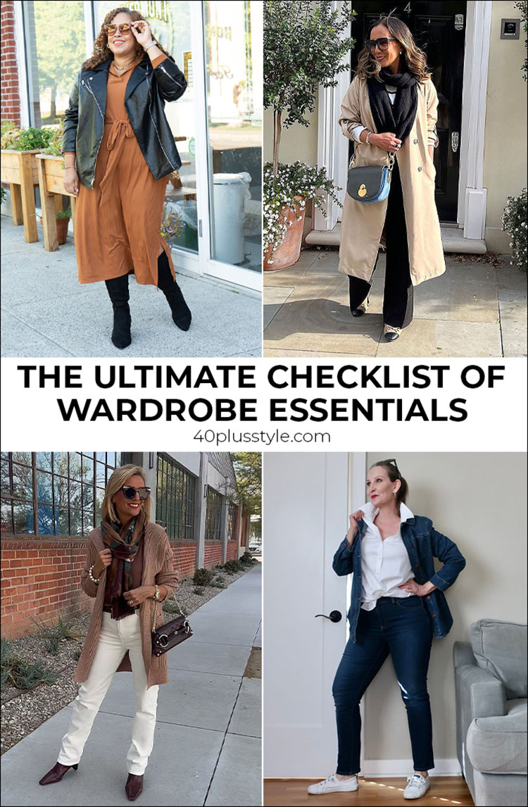 The ultimate checklist of wardrobe essentials | 40plusstyle.com