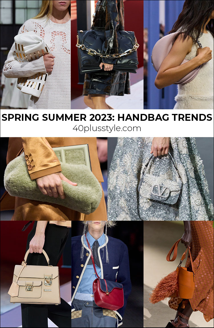 handbags for spring 2023 - the best handbag trends - 40+style