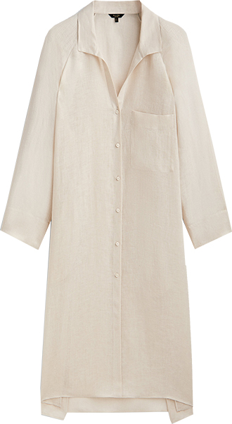 Massimo Dutti Linen Shirt Blouse | 40plusstyle.com
