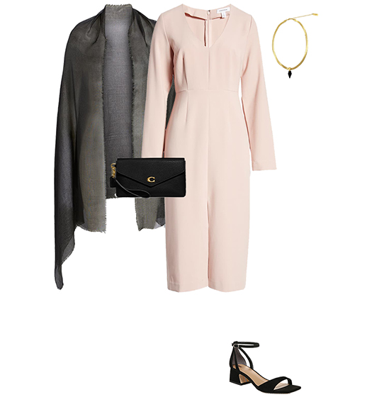 Pink and black outfit | 40plusstyle.com