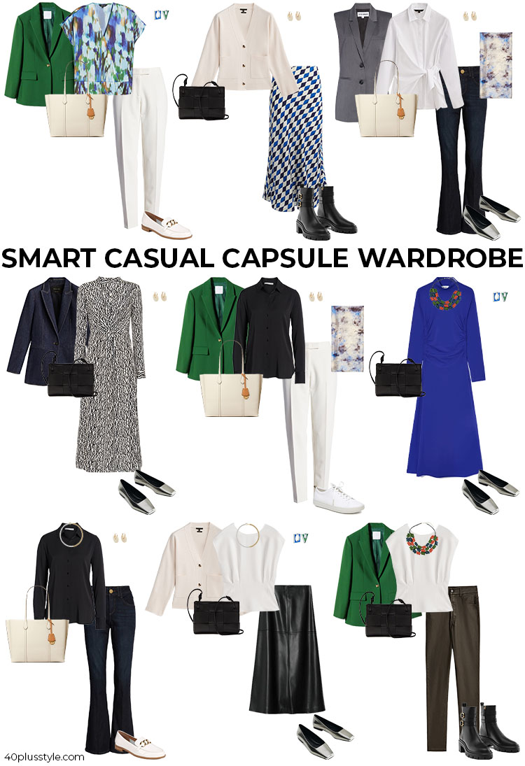 Smart casual capsule wardrobe | 40plusstyle.com