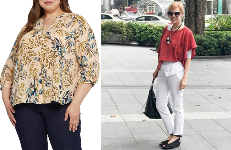 Plus size tops outlet to hide tummy