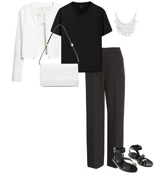 Black and white outfit | 40plusstyle.com