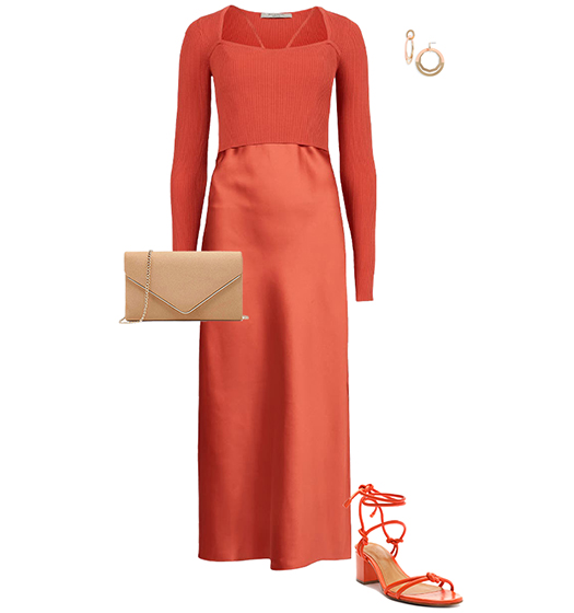 orange outfit | 40plusstyle.com