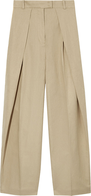 COS Wide Leg Linen Tailored Pants | 40plusstyle.com