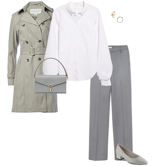 Gray outfit | 40plusstyle.com