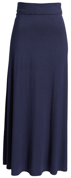 Loveappella Roll Top Maxi Skirt | 40plusstyle.com