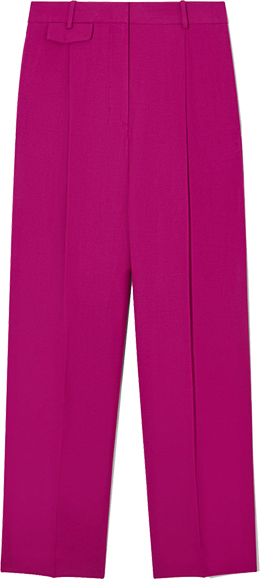COS Wide Leg Pleated-Linen Blend Pants (Regular) | 40plusstyle.com