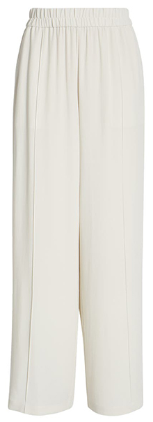 Eileen Fisher Wide Leg Silk Georgette Crepe Pants | 40plusstyle.com