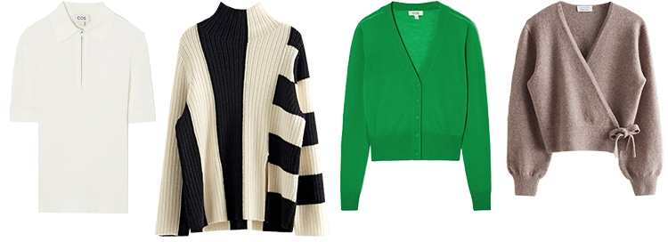 Sweaters and cardigans for the rectangular body | 40plusstyle.com