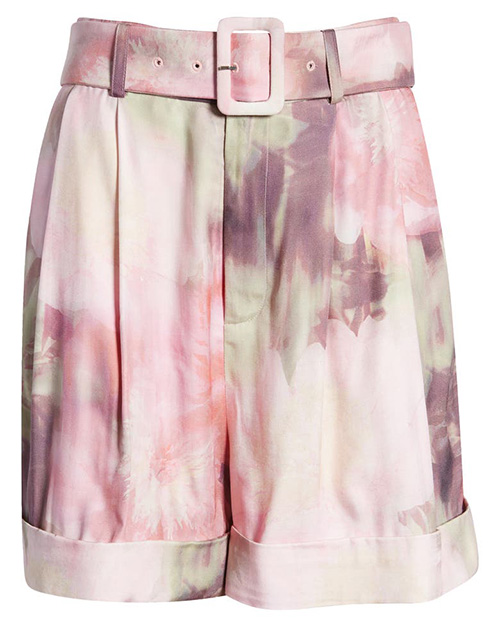 Ted Baker London Ayaaz Floral Print Belted Shorts | 40plusstyle.com