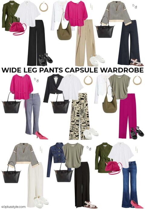 How to wear wide legged pants - best wide leg pants outfit ideas
