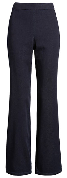 Best pants to hide a belly - Anne Klein Pull-On High Waist Slim Flare Jeans | 40plusstyle.com