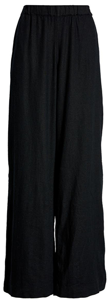 Best pants to hide your belly - Caslon Wide Leg Pull-On Linen Blend Pants | 40plusstyle.com