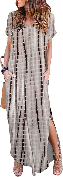 HUSKARY Casual Maxi Dress | 40plusstyle.com