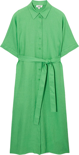 COS Belted Linen Shirtdress | 40plusstyle.com