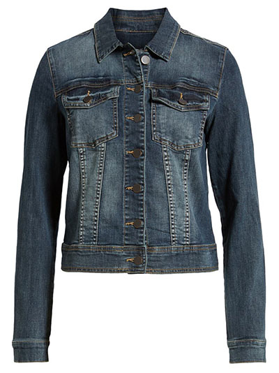 How to choose a summer coat - KUT from the Kloth Helena Denim Jacket | 40plusstyle.com