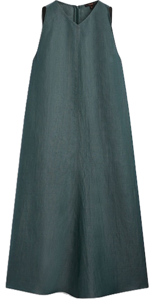 Massimo Dutti Linen Blend Dress | 40plusstyle.com