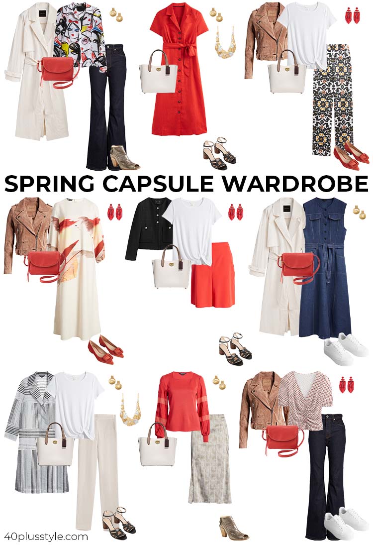 Spring capsule wardrobe | 40plusstyle.com