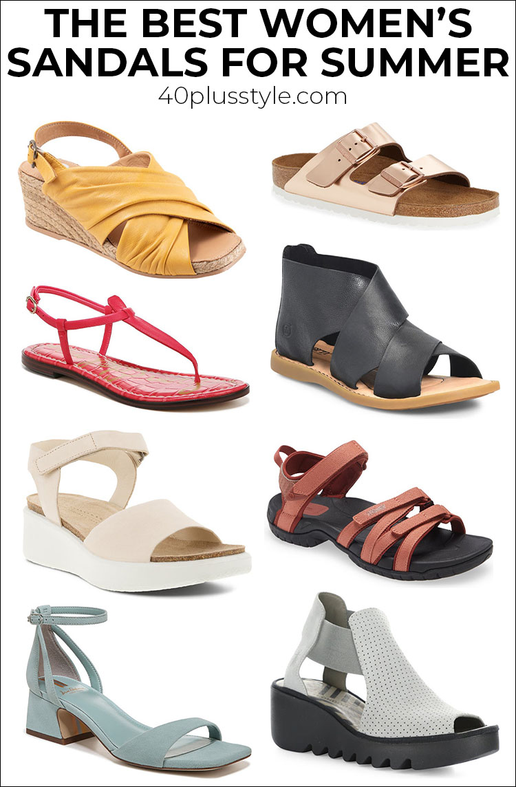The best women's sandals this summer | 40plusstyle.com