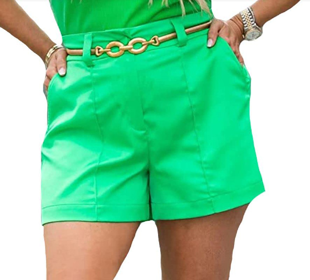The Drop Brighter Green Shorts | 40plusstyle.com