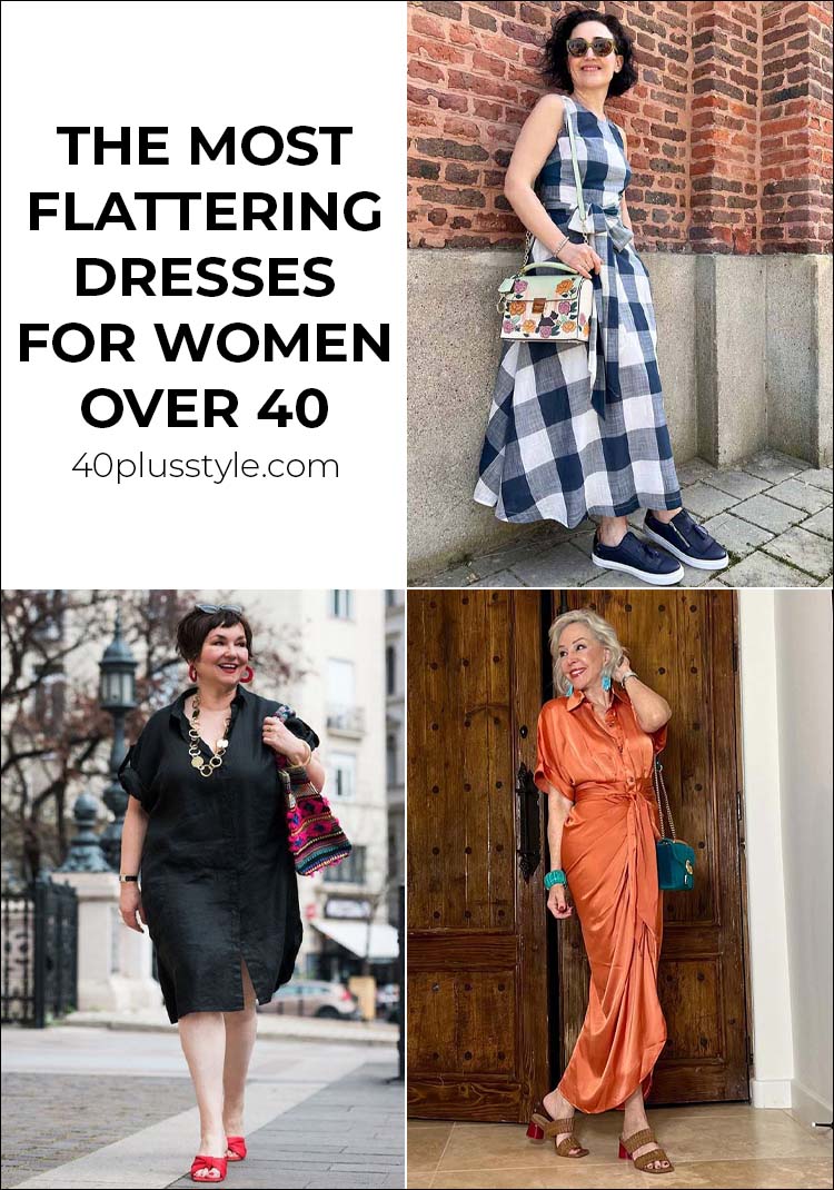 The most flattering dresses for women over 40, 50, 60 or any age | 40plusstyle.com
