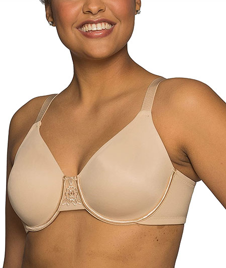 How to dress with big bust - Vanity Fair Beauty Back Smoothing Minimizer Bra | 40plusstyle.com