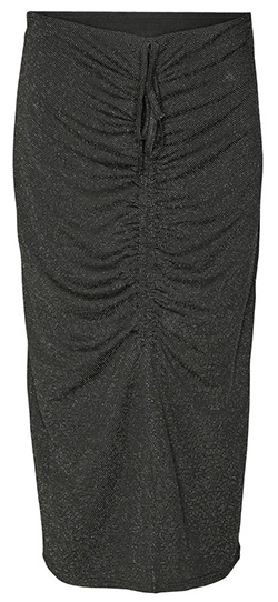 VERO MODA Kanva Sparkle Ruched Skirt | 40plusstyle.com