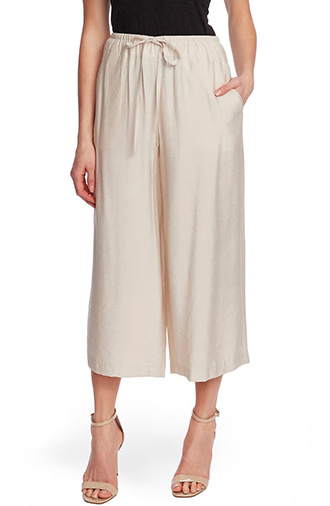Vince Camuto Drawstring Rumpled Culottes | 40plusstyle.com